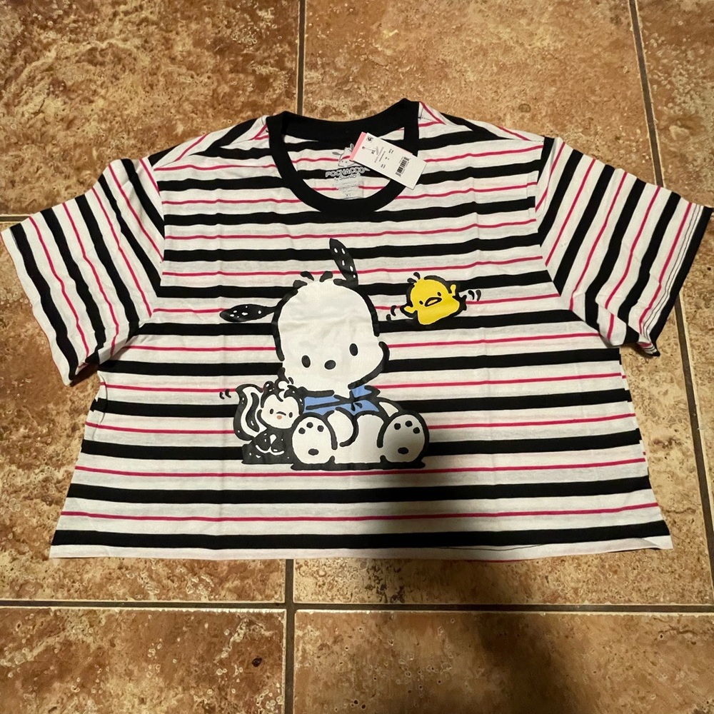 Sanrio Pochacco Cropped T-Shirt: Size XL